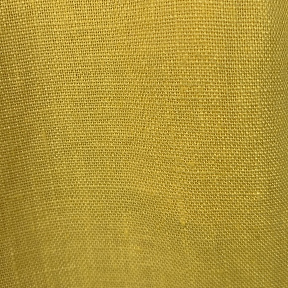INC International Concepts Yellow Linen Drawstring Wide Leg Pants Crystal Detail - Picture 7 of 9